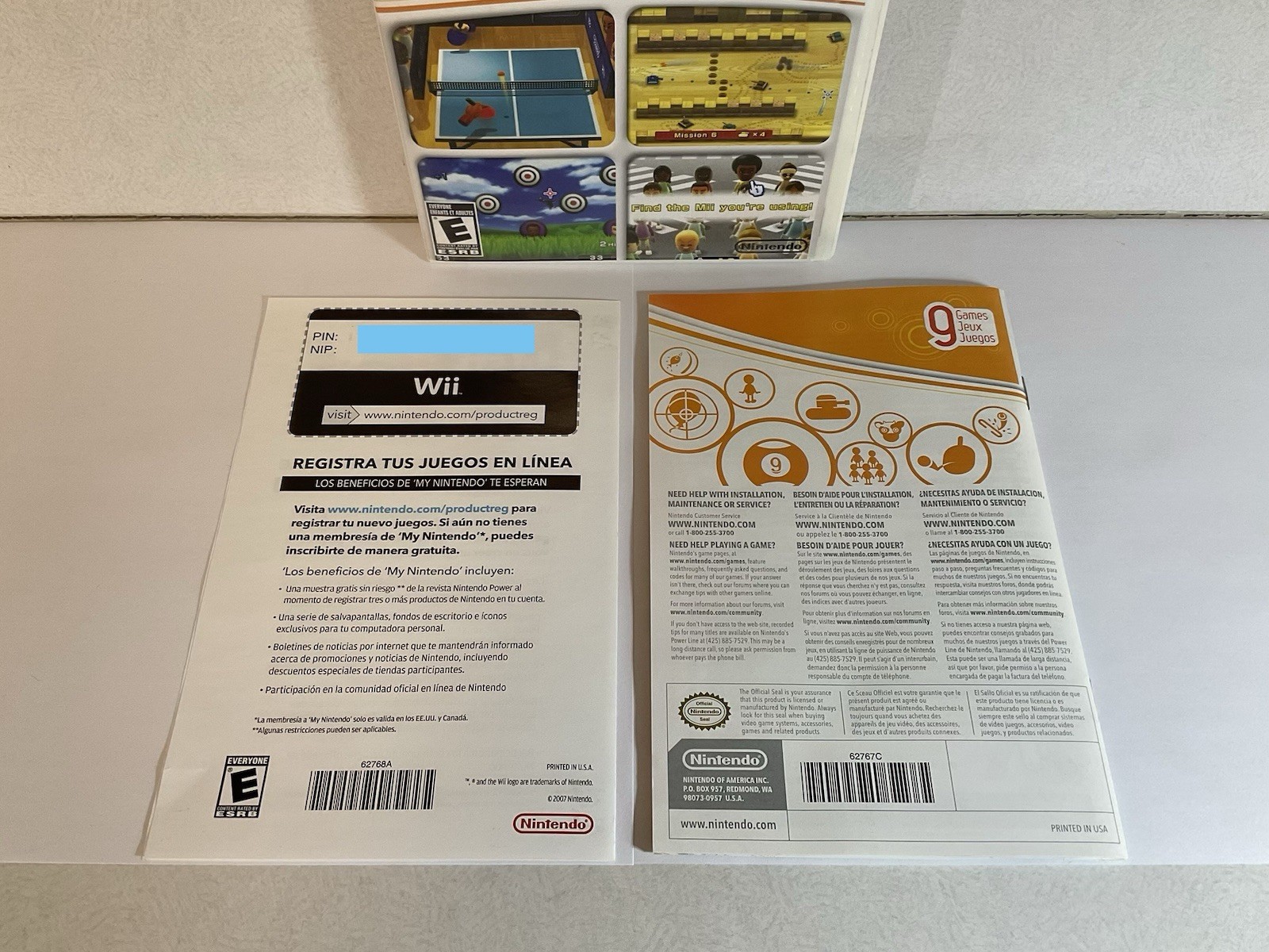 Nintendo Wii (2007) Wii Play — CIB TESTED WORKING