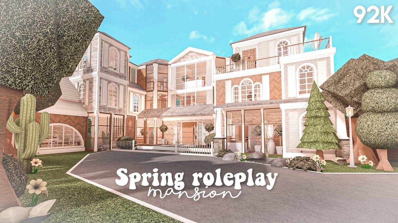 BLOXBURG ROBLOX PERSONAL MANSION BUILDER!FAST BUILDING