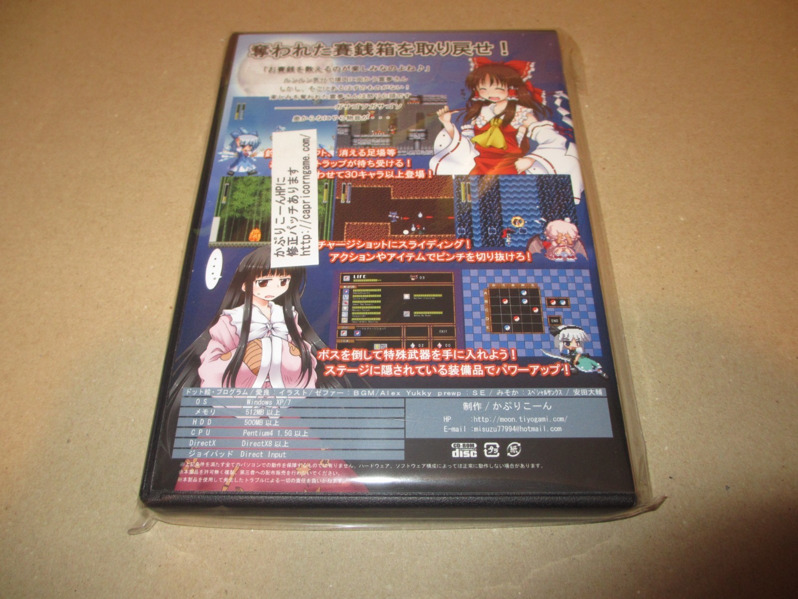 TOUHOU ROCK MAIDEN / CAPRICORN Doujin Game WINDOWS CD-ROM