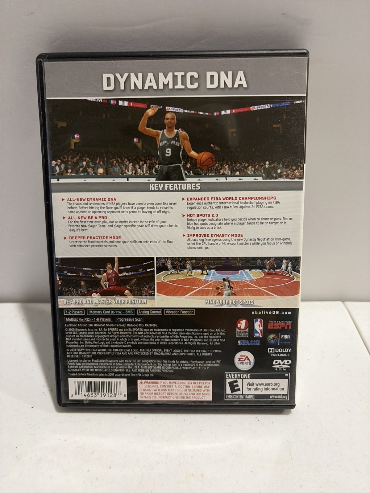 NBA Live 09 Sony PlayStation 2 PS2