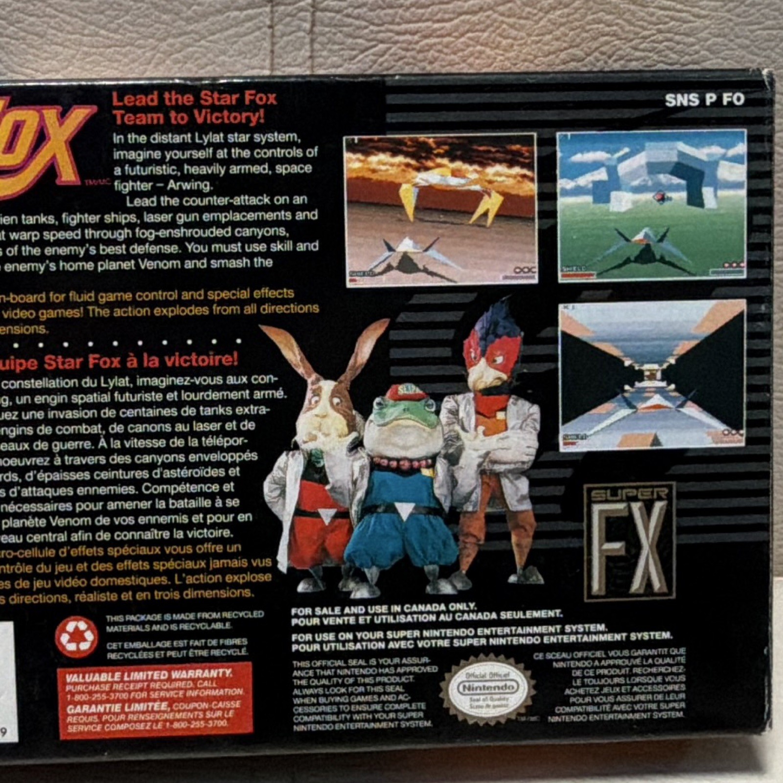 Super Nintendo Star Fox CIB