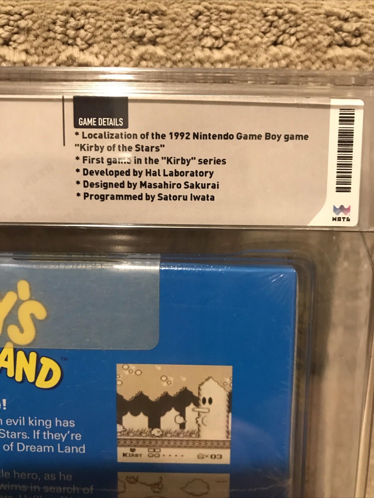 Kirby’s Dream Land (Nintendo Game Boy, 1992) Sealed New Wata 8.0 A