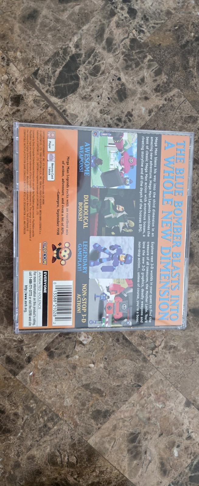 CIB Mega Man Legends Black Label w/ registration card