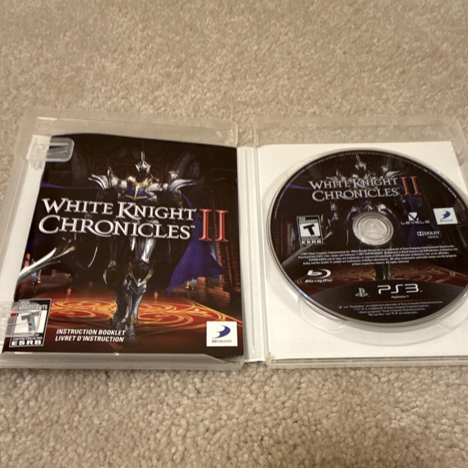 D3Publisher White Knight Chronicles II Sony PlayStation 3 Multiplayer T NTSC-U/C