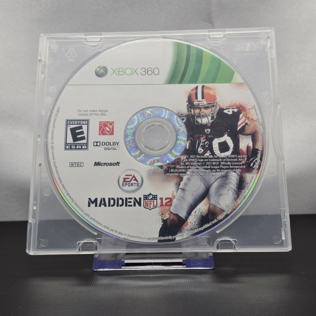 Madden NFL 12 Microsoft Xbox 360 Disc Only Tested & Working Authentic