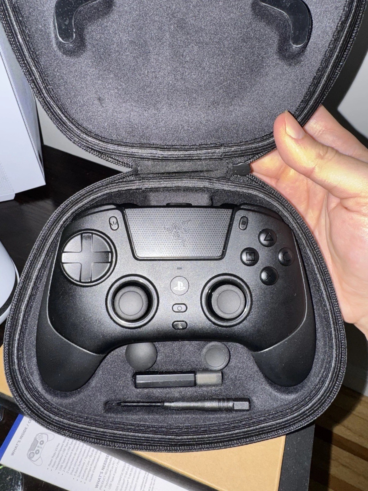 Razer Raiju Pro Wired USB-C Ergonomic Black Controller for PlayStation 5 w/ Case