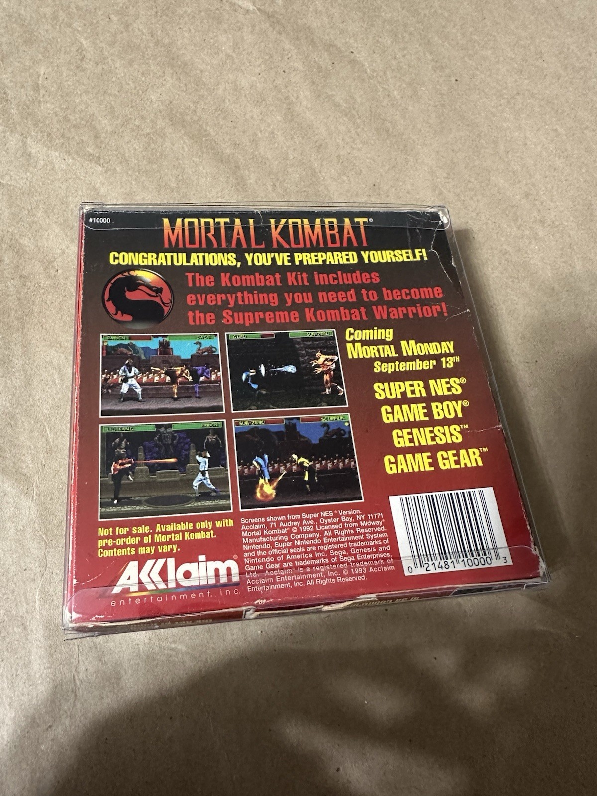 Mortal Kombat Collector’s Lot- Lunch Box, PC floppy, Kit, Cards, Coin, Buttons