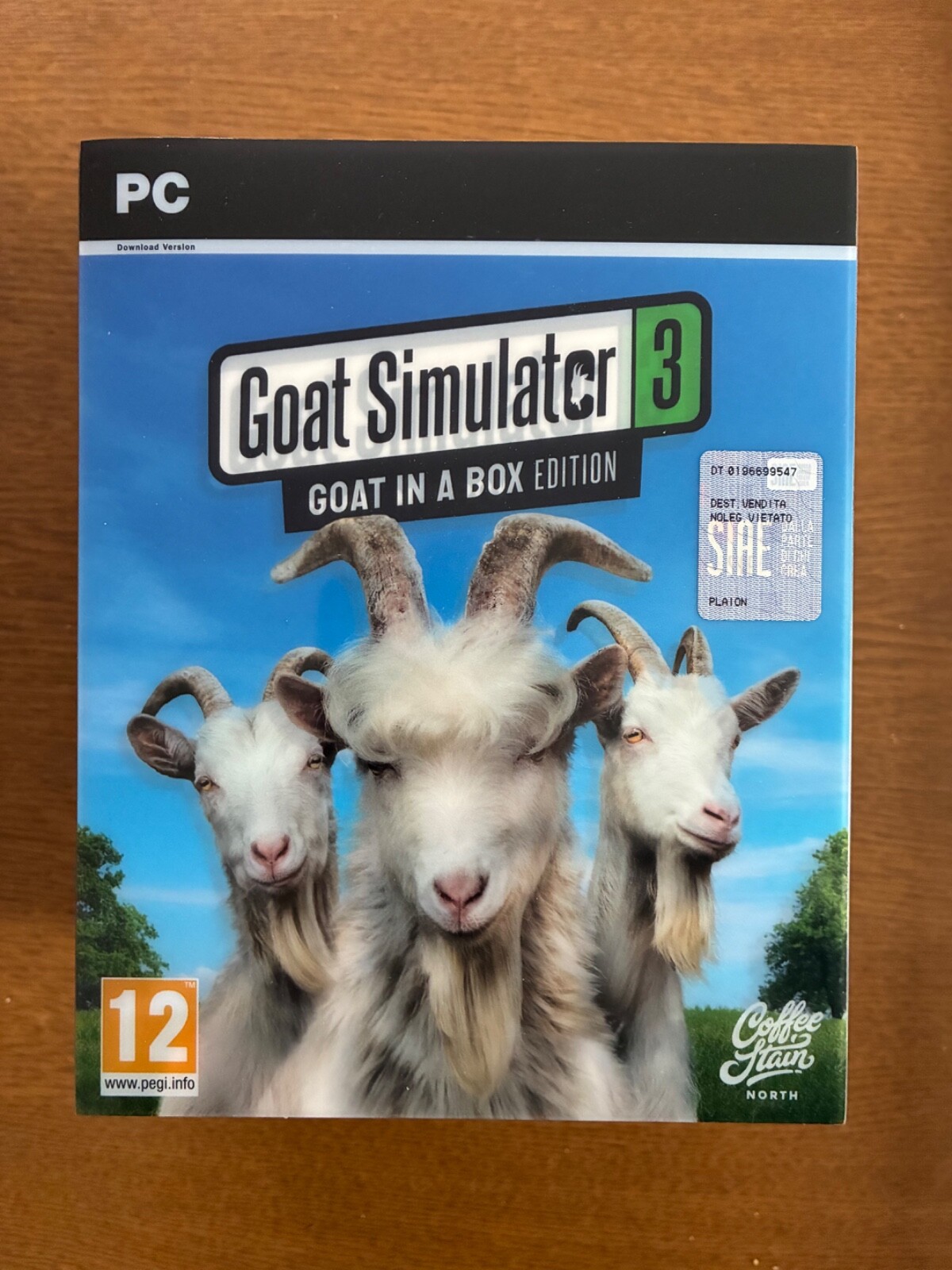 GOAT SIMULATOR 3 IN A BOX EDITION PLUSHY SOUNDTRACK MAP POSTCARDS STEELBOOK NEW