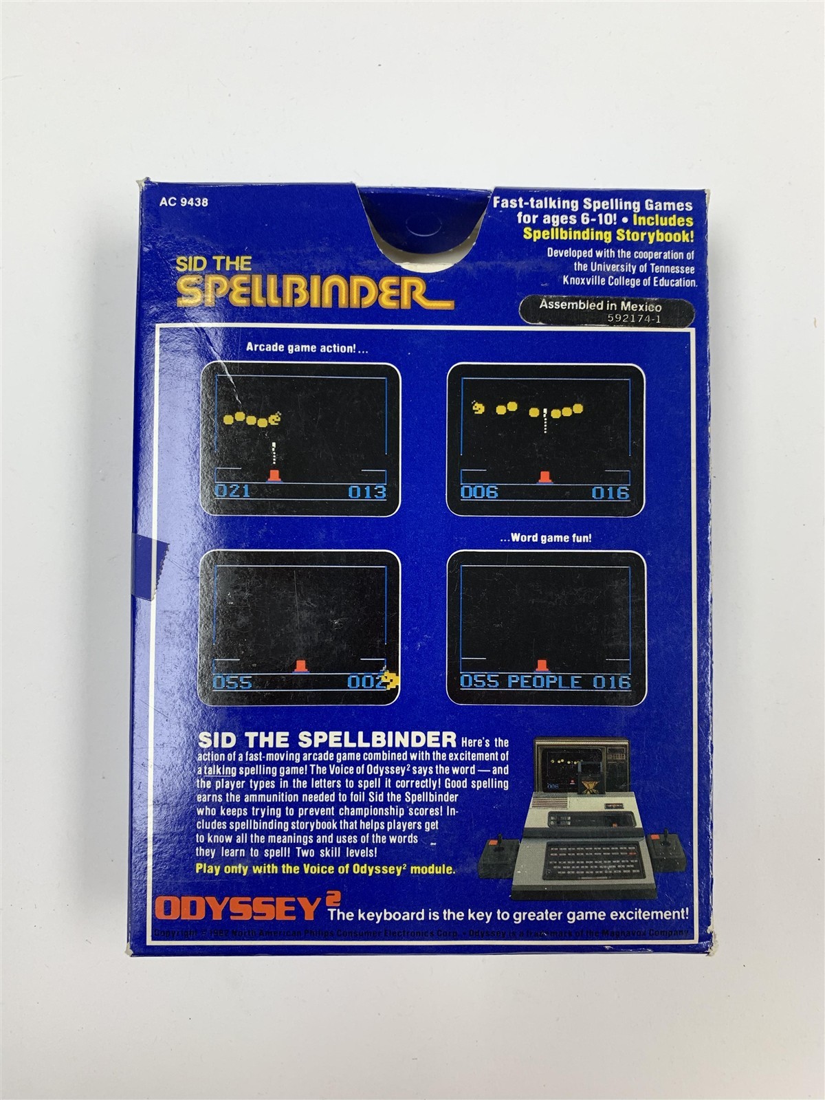 Sid the Spellbinder Magnavox Odyssey 2 CIB The Voice Series Talking Spelling