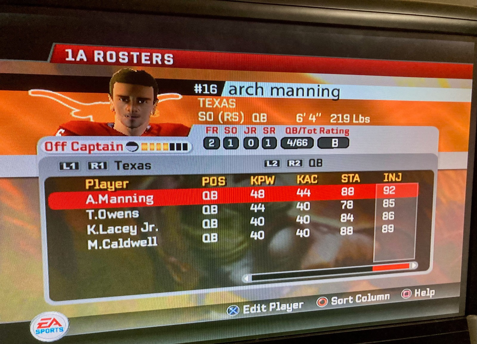 NCAA Football 06 2025-26 Roster Update Real Name Memory Card PS2 PlayStation 2