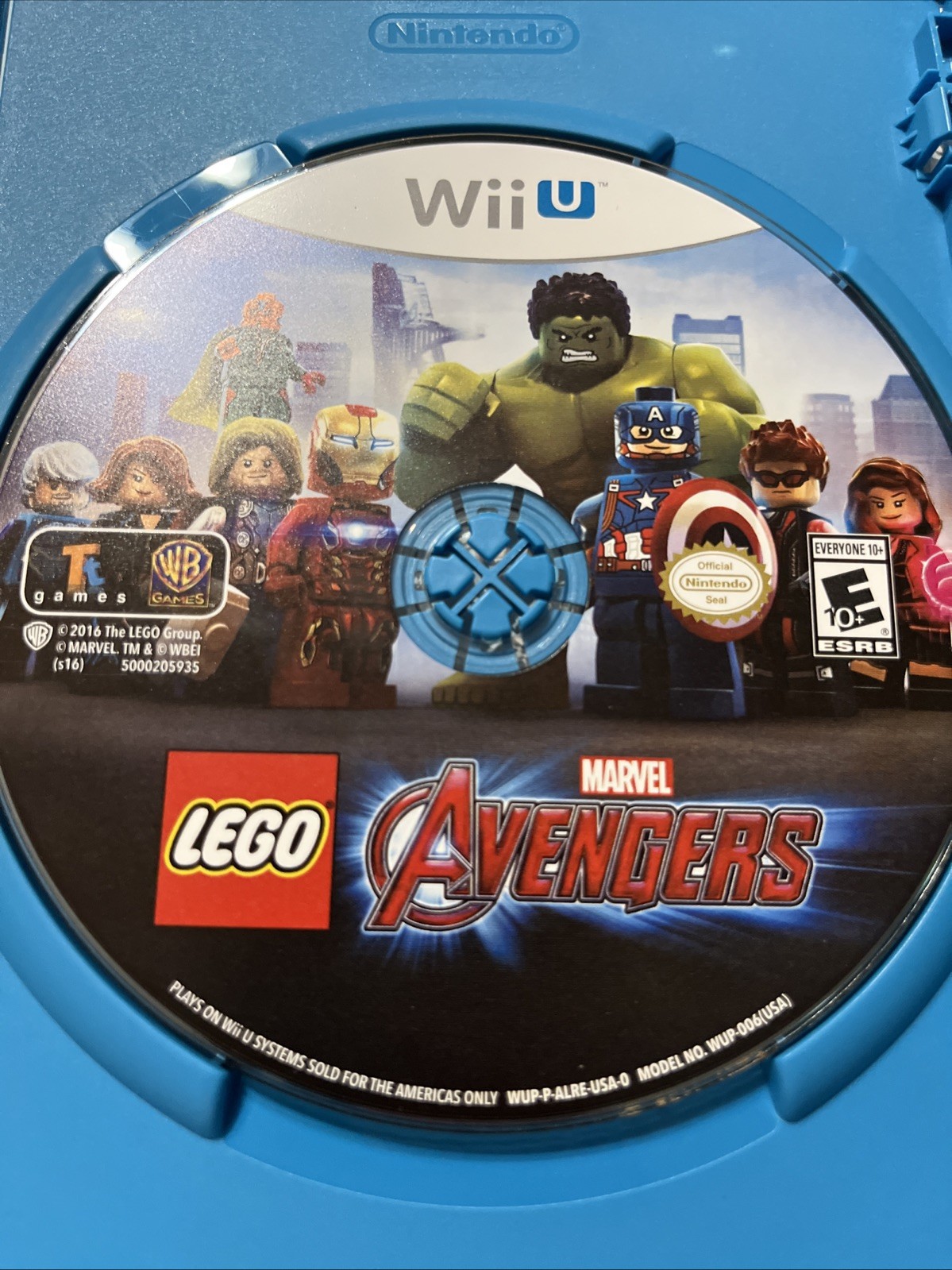 LEGO Marvel’s Avengers (Nintendo Wii U, 2016) CIB Captain America Hulk Iron Man