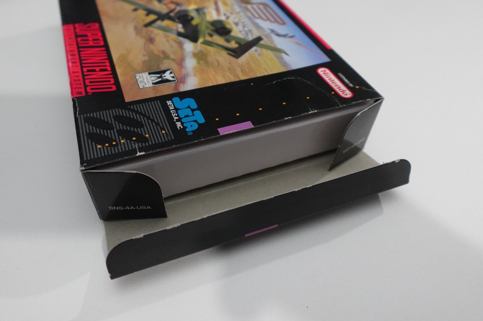 Air Strike Patrol A.S.P. (Super Nintendo SNES, 1994) with Box Nice Condition!