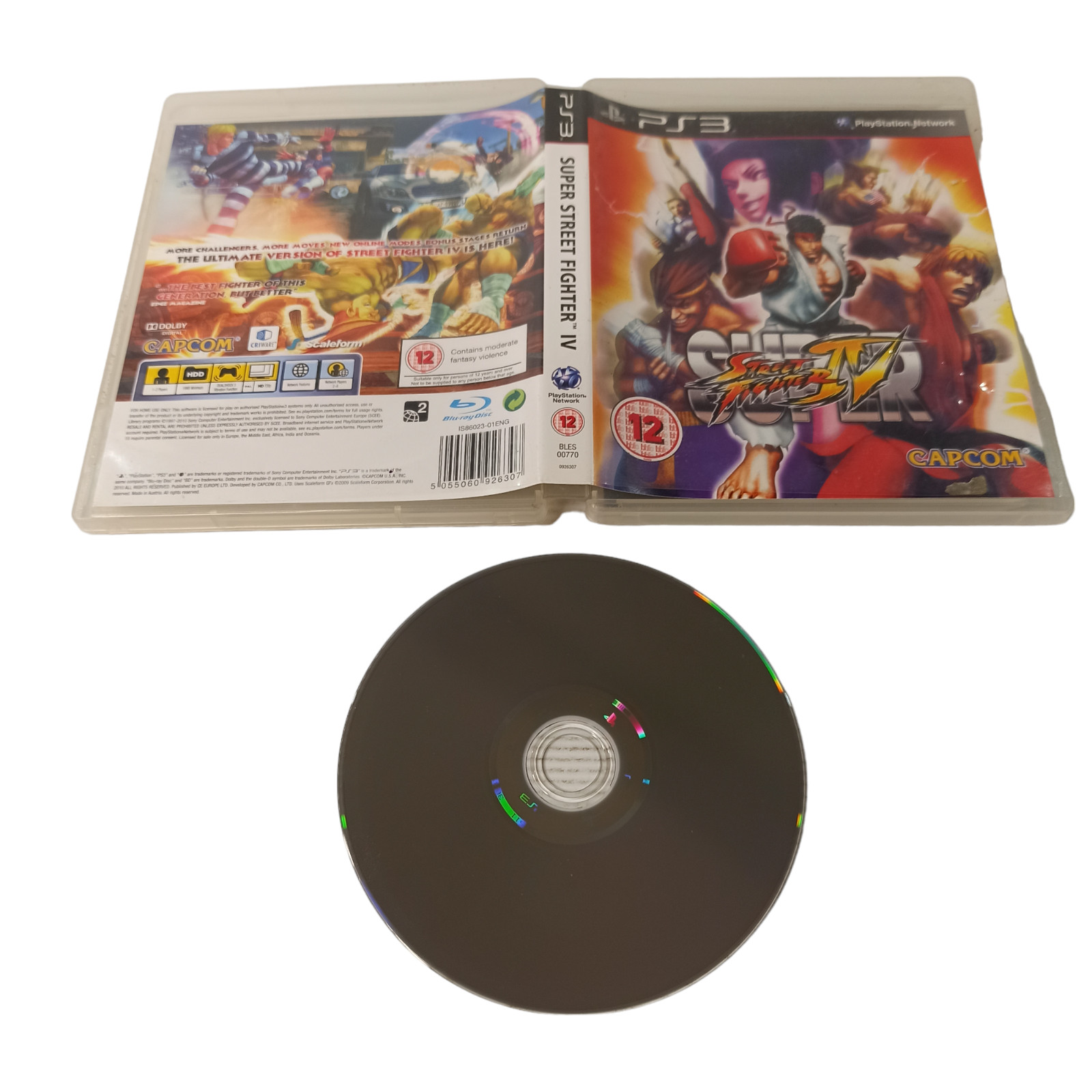 PlayStation 3 PS3 Video Game Super Street Fighter IV 4 Action Fighter Adventure