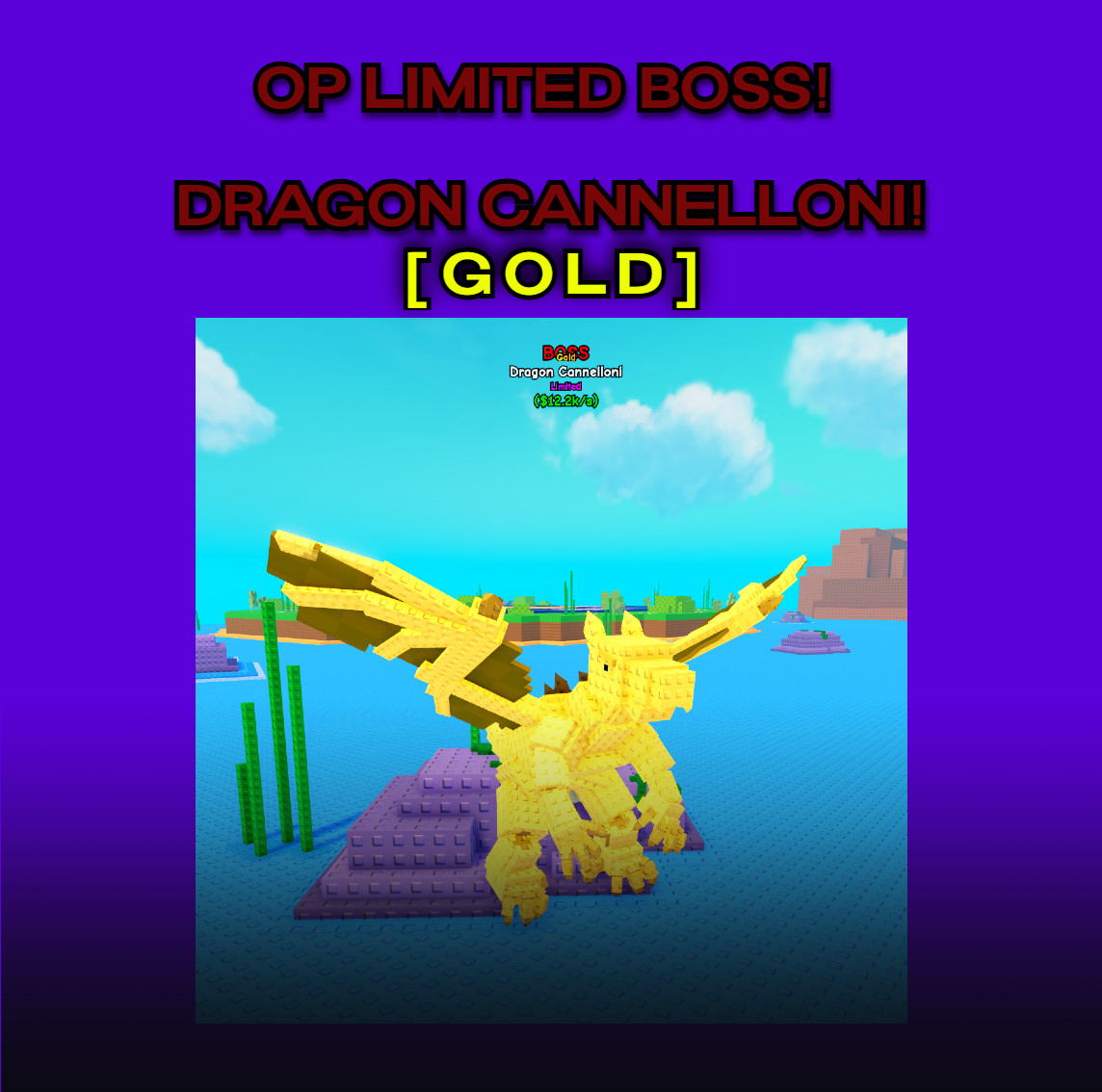 ⚜️🐉 Plants VS Brainrots OP LIMITED BOSS [GOLD] DRAGON CANNELLONI! 🐉⚜️