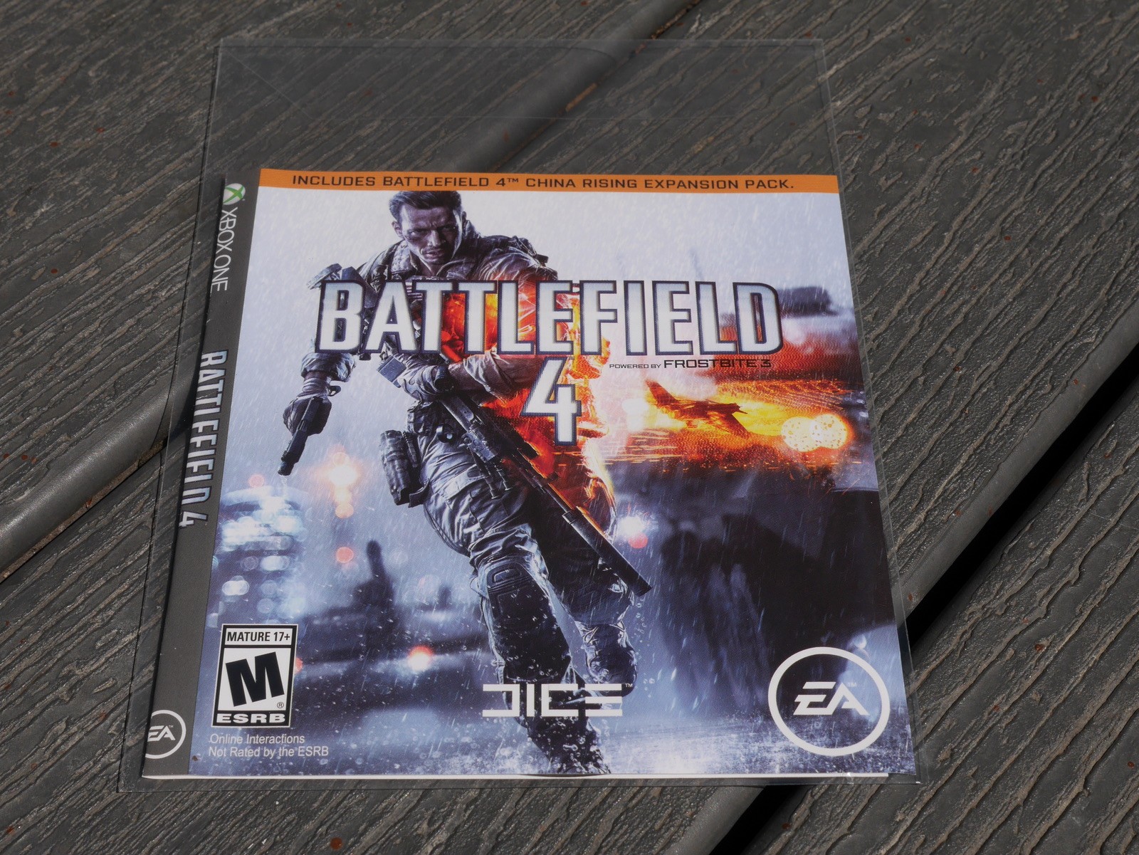 Battlefield 4 Xbox One Game Disc Manual and Art No Case Tested Working FPS