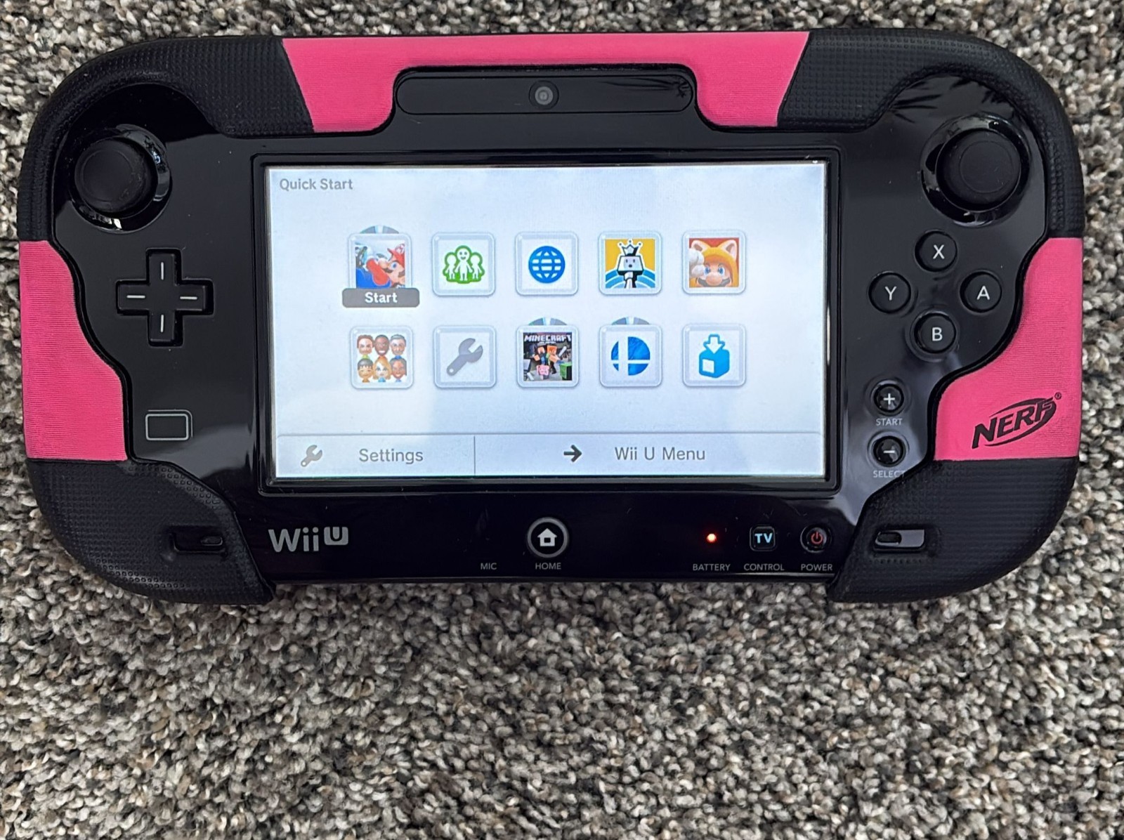 Nintendo Wii U GamePad Bundle OEM Charger Sensor Bar Controllers