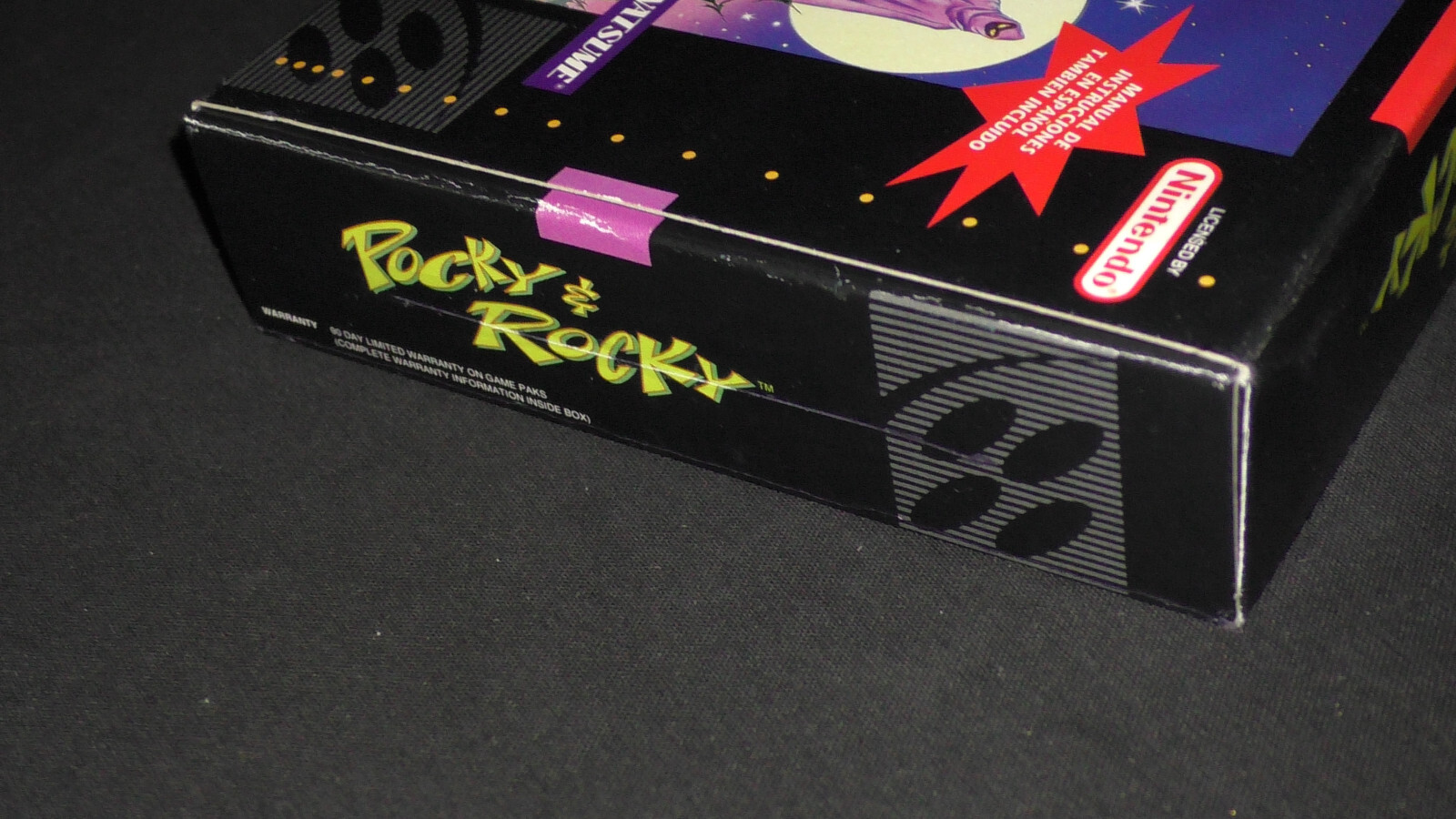 Pocky & Rocky [Box Only] Super Nintendo SNES Natsume NES And An
