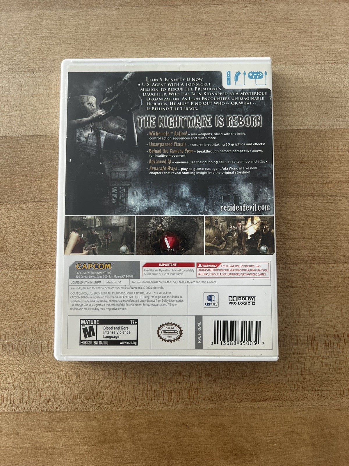 Resident Evil 4 – Wii Edition (Nintendo Wii, 2007) – Complete w/Manual Tested