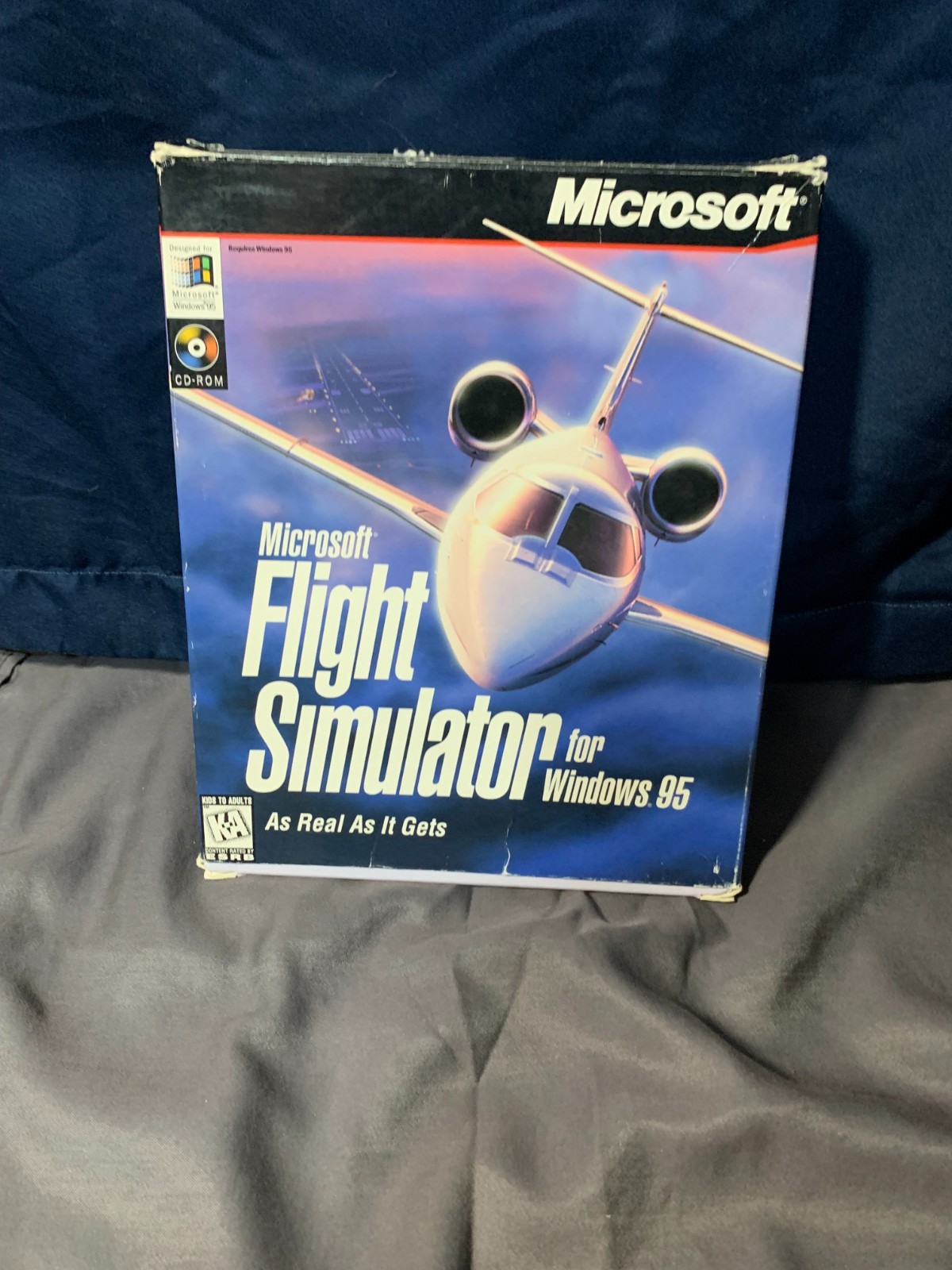 Microsoft Flight Simulator for Windows 95 PC Big Box CIB
