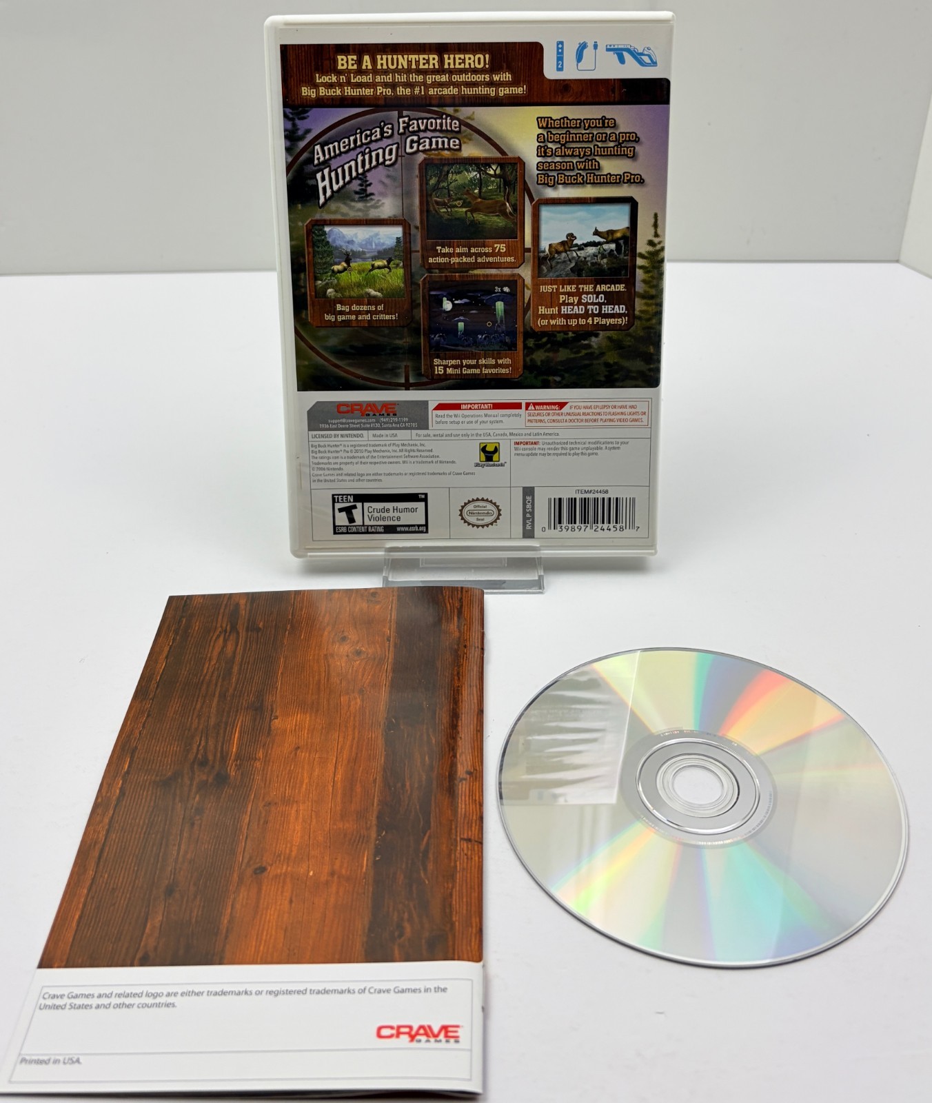 Big Buck Hunter Pro (Nintendo Wii, 2010) CIB