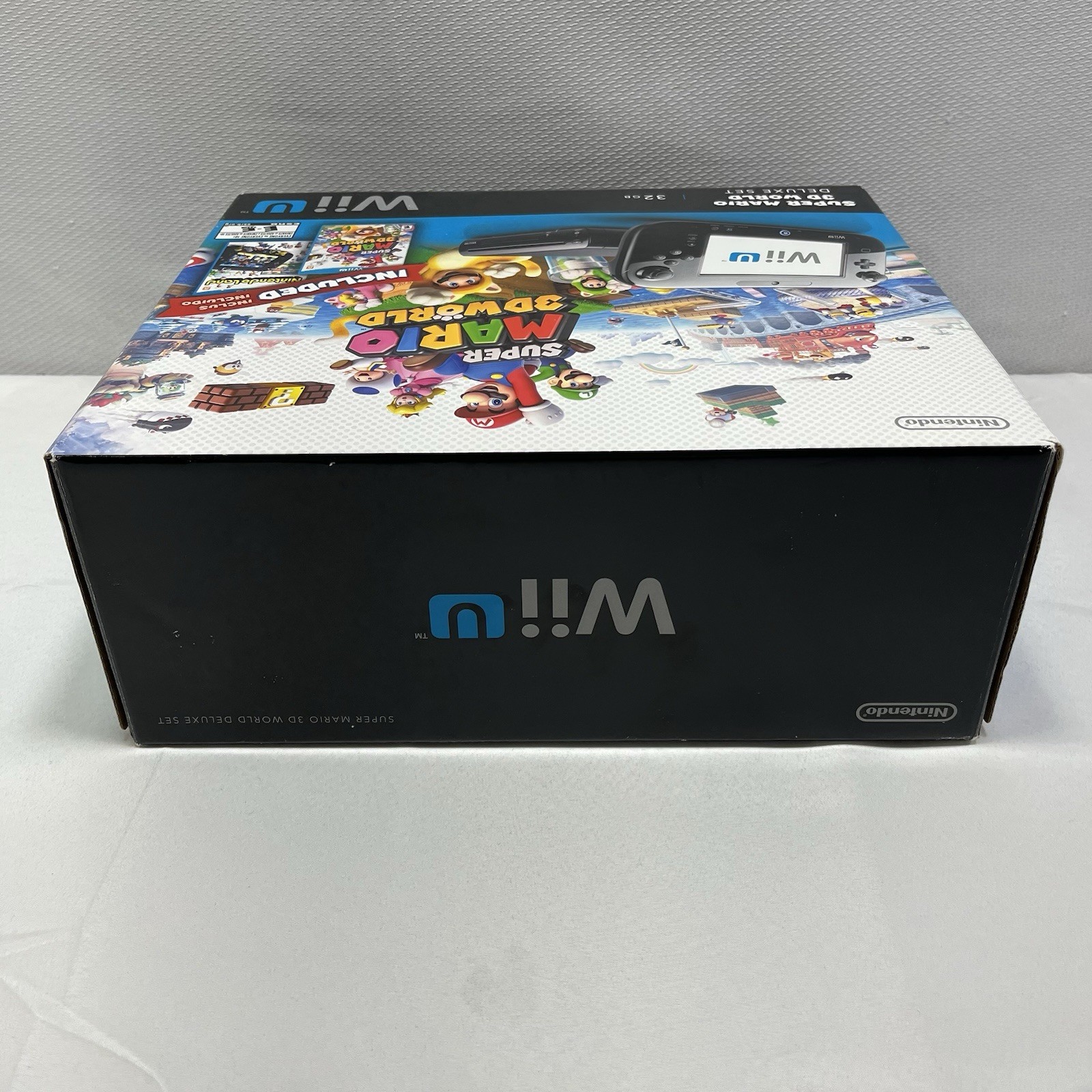 Nintendo Wii U 32 GB Super Mario 3D World Deluxe Set – Black CIB W/ Games WORKS