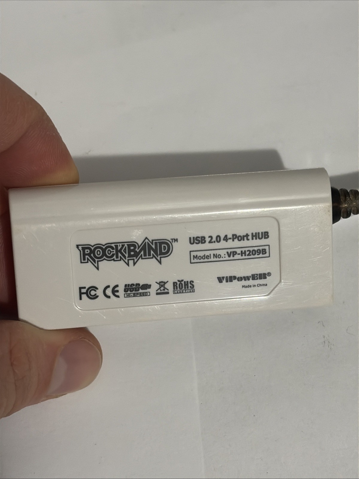Rock Band USB 2.0 4 Port Hub Adapter Dongle VP-H209B Wii PS3 PS2