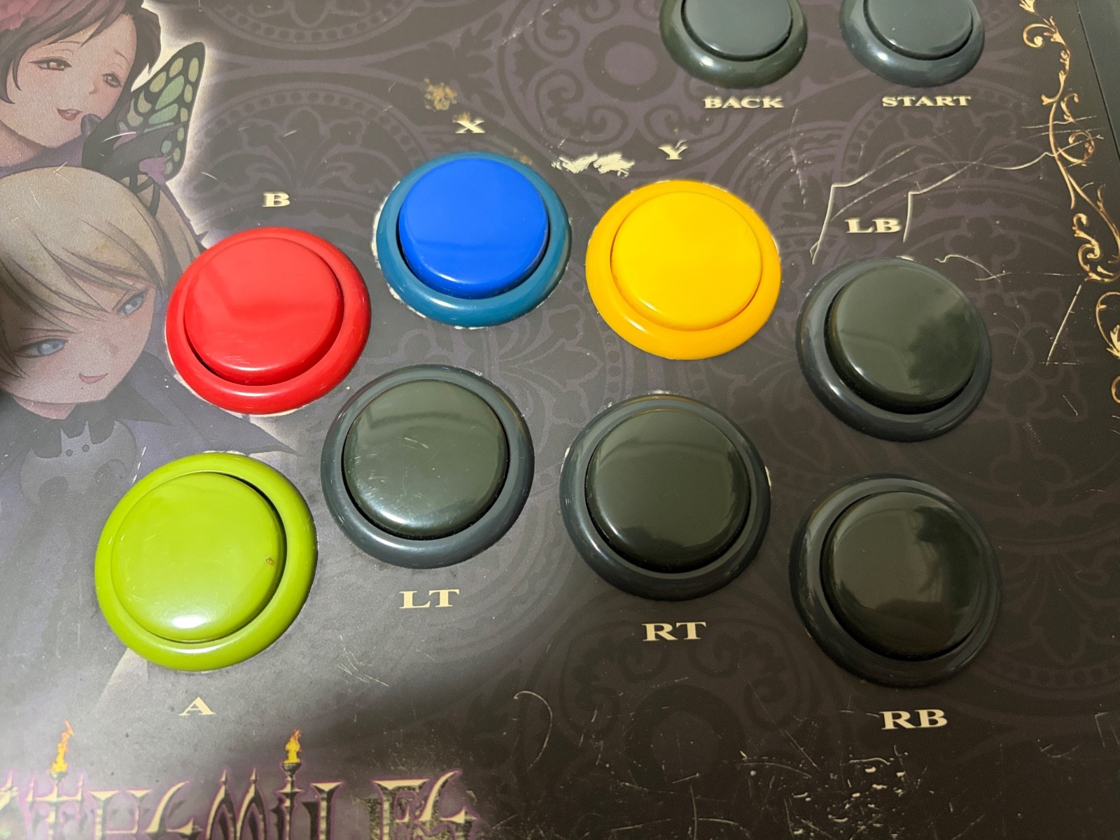 Deathsmiles Arcade stick Controller Xbox 360 Japan Death smiles