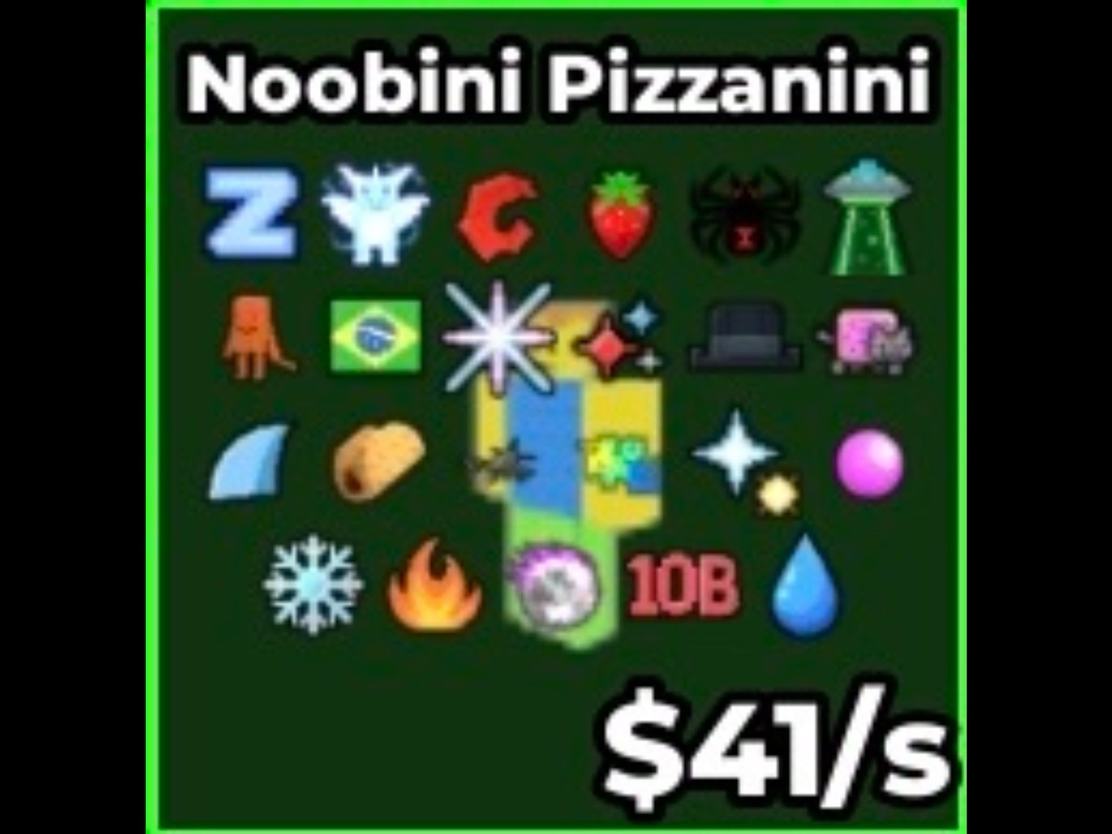 Steal A Brainrot Noobini Pizzanini All Traits! 🔥 For Los Fruits Craft