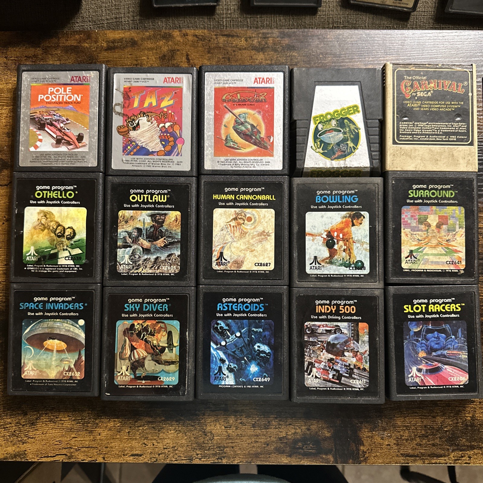 Vintage Atari Game Lot 92 Games Atari 2600 400 800 Activision CBS Untested
