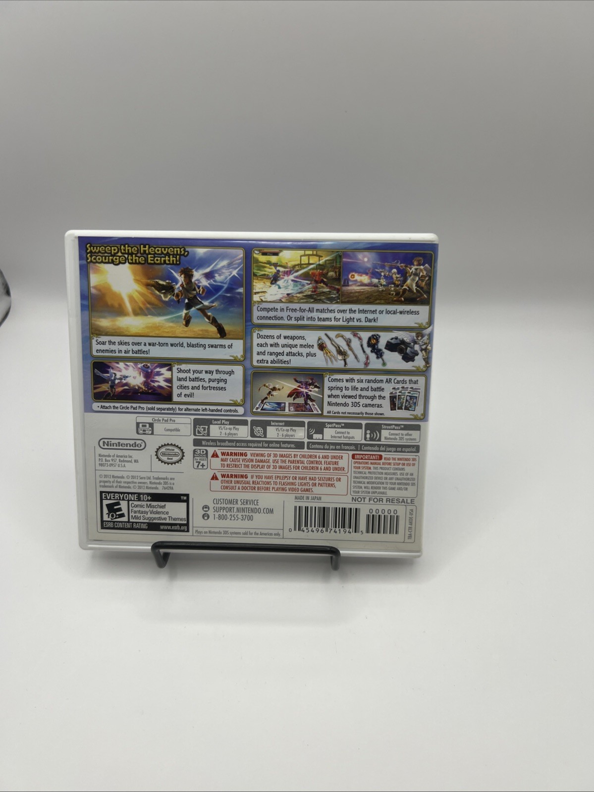 Kid Icarus Uprising Nintendo 3DS CIB Complete +AR Cards Palutena Rare 🎮