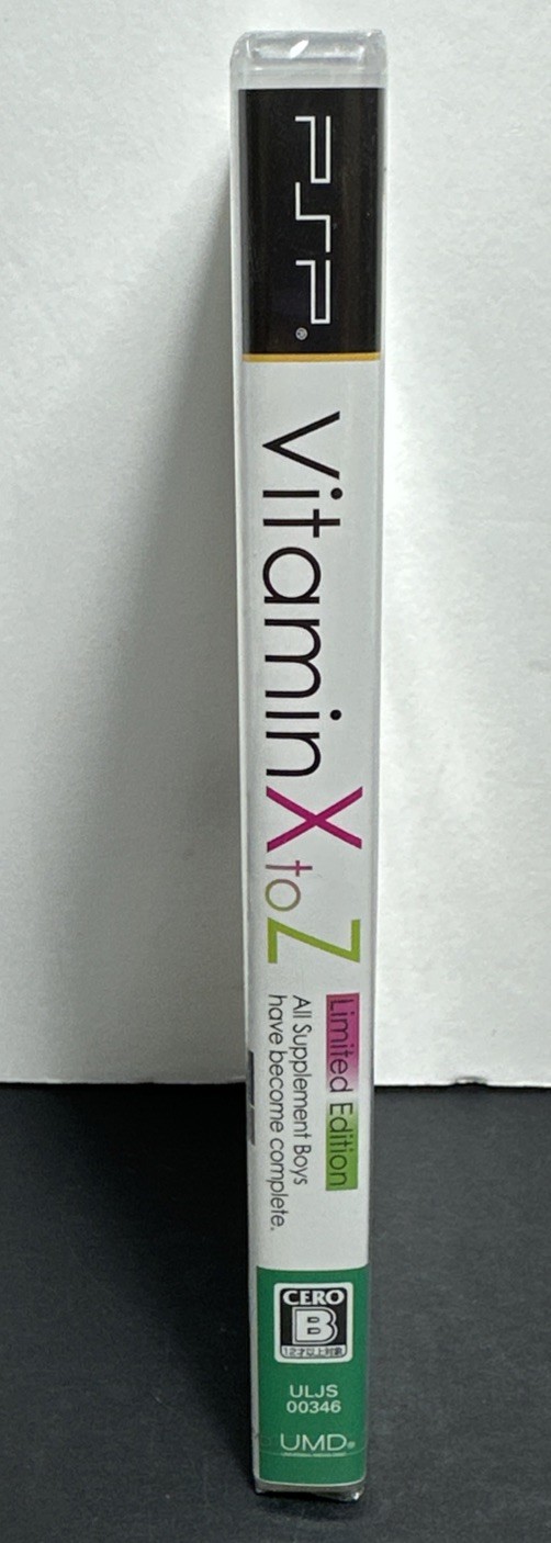 Vitamin X to Z Limited Edition PlayStation PSP Factory Sealed D3 Publisher 2011