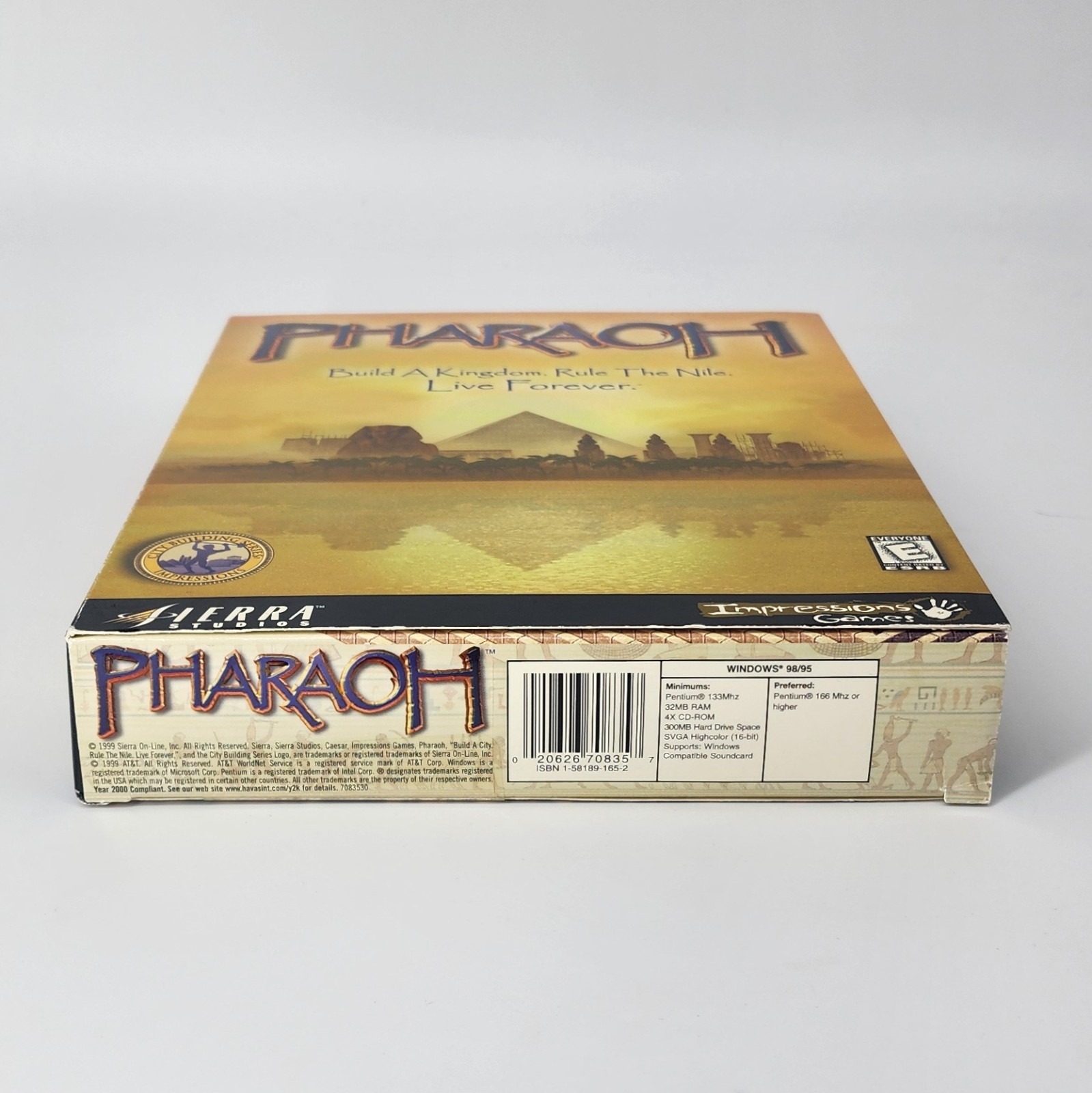 Pharaoh (PC, 1999) BIG BOX Vintage PC Game w/ Manual, Box, Map & CD – Sierra