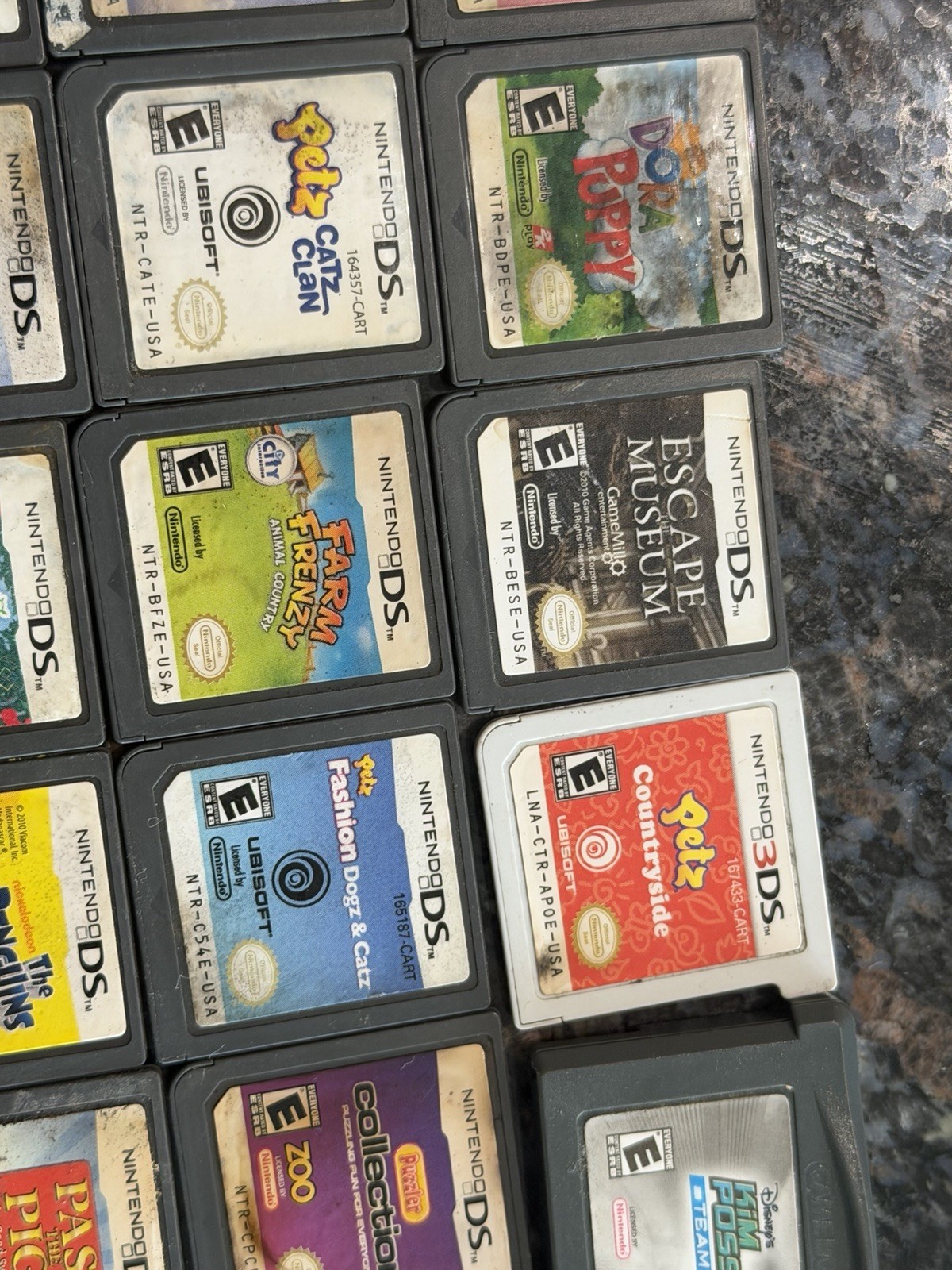 Lot of 34 Nintendo DS/ 3DS Gameboy Advance Video Games Cartridges Only