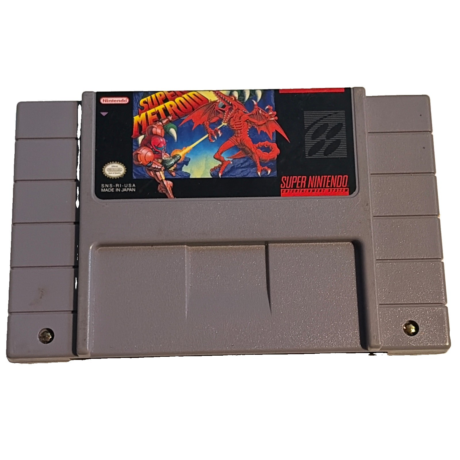 Super Metroid (SNES, 1994) AUTHENTIC , TESTED , WITH BOX , NO MANUAL