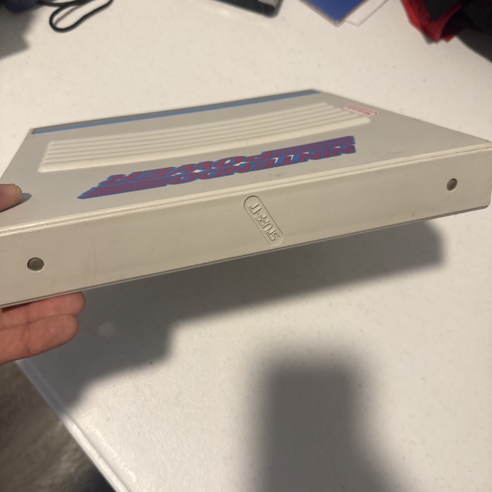 Rare Stuffit Nintendo Power Vintage Plastic 3 Ring Binder