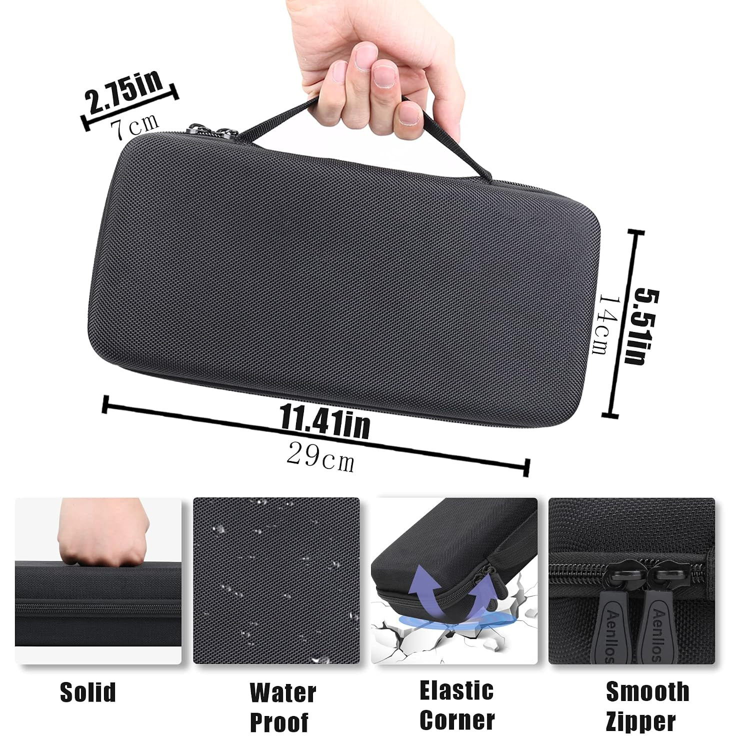 Hard Carrying Case Replacement for Logitech G Cloud Gaming Handheld,Black (Only