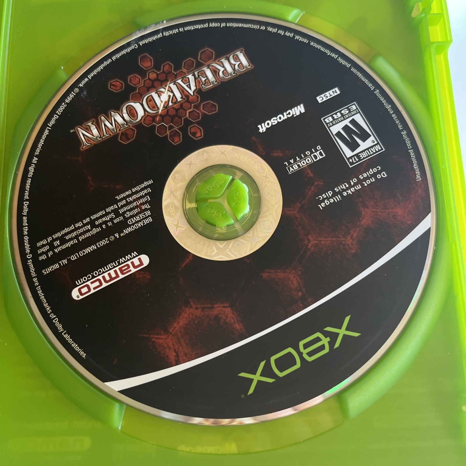 Breakdown (Microsoft Xbox, 2004) CIB Tested