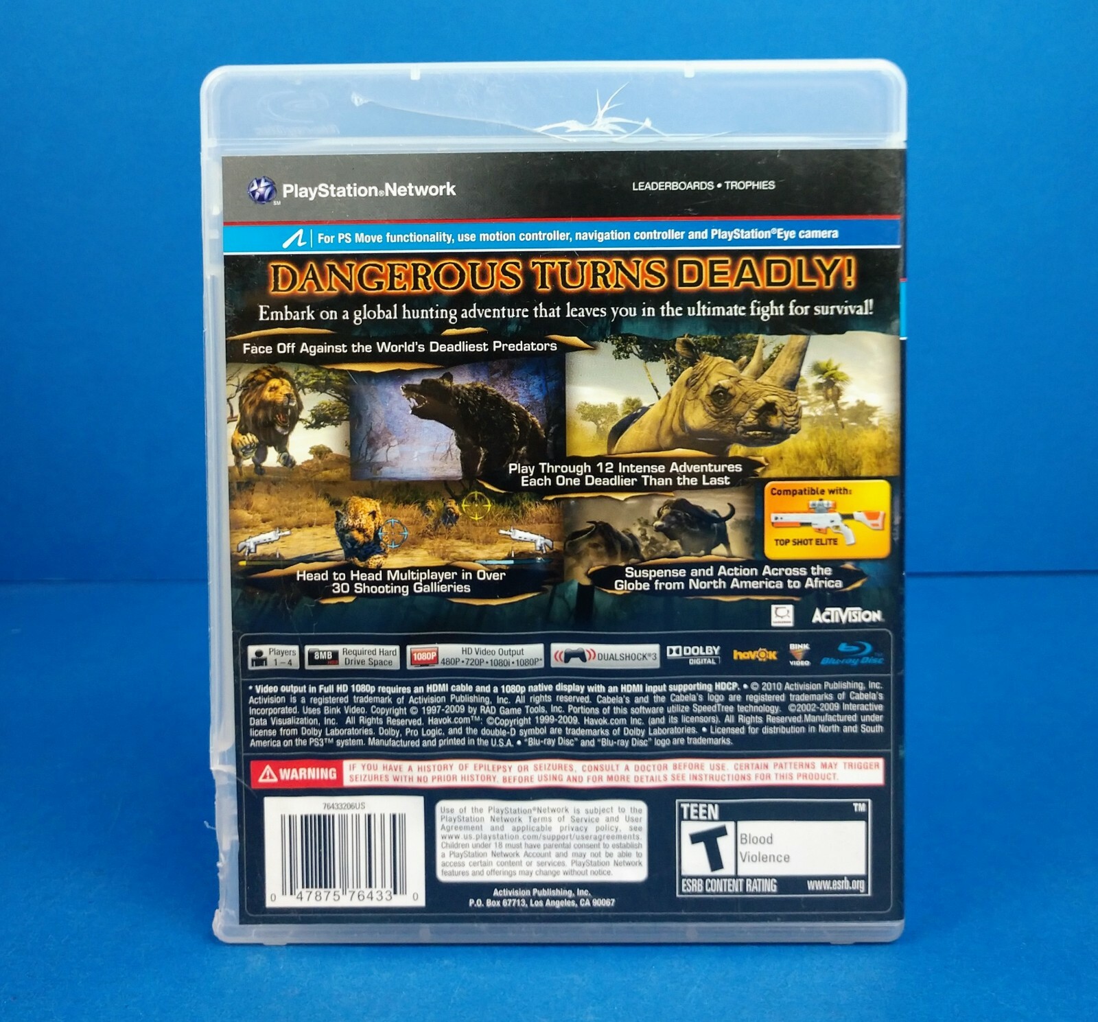 Cabela’s Dangerous Hunts 2011 w/ Manual (Sony PlayStation 3, PS3)