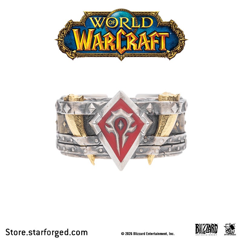 Starforged x World of WarCraft Horde Bronze Ring Adjustable