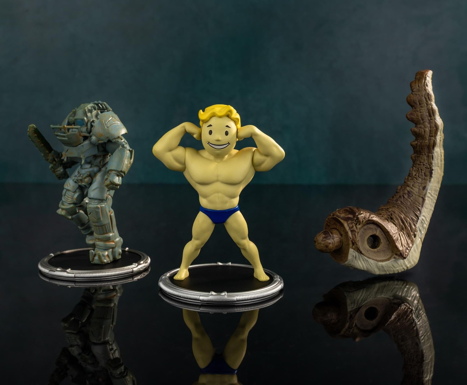 Toynk Fallout Raider and Vault Boy (Strong) 3-Inch Mini Figure Set 2-Pack for…