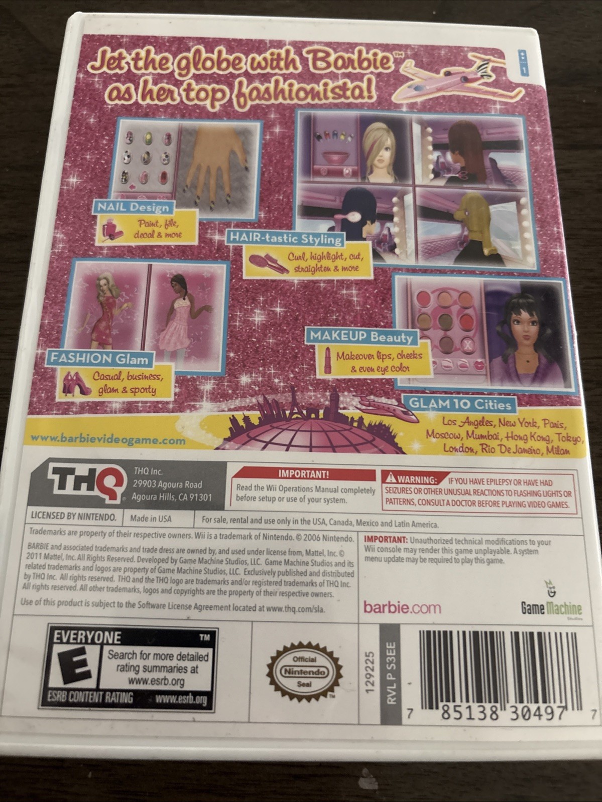 Barbie: Jet, Set & Style (Nintendo Wii, 2011)