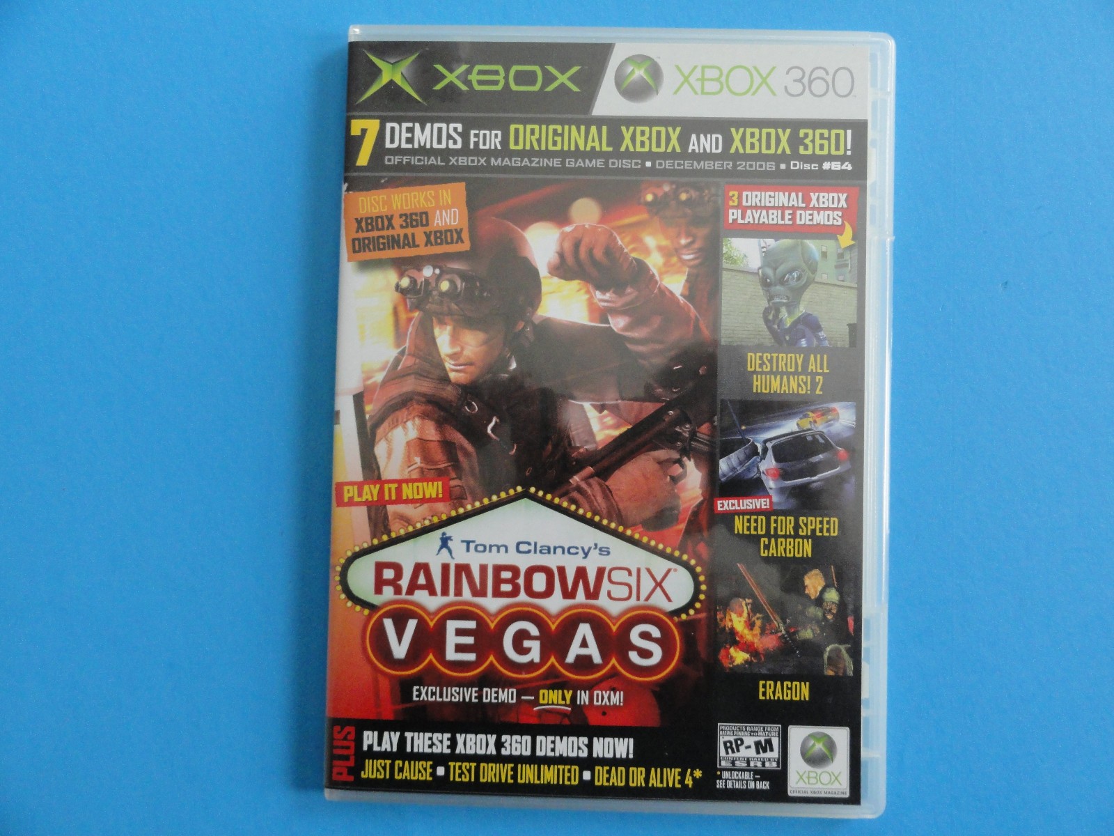 OfficiaL Xbox Magazine Playable Game Demo Disc #64 DEC. 2006 RAINBOW SIX VEGAS
