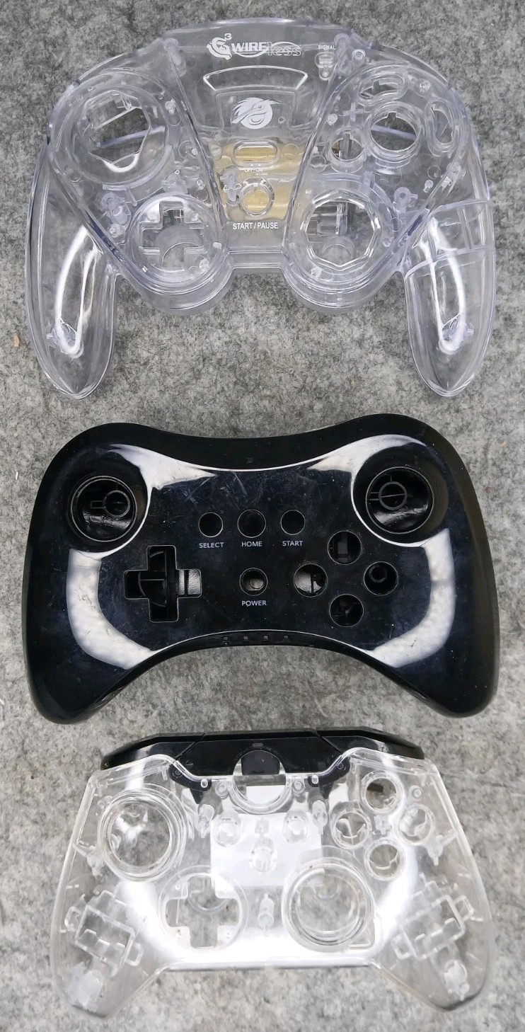 Lot 26 Third Party Controller Shells + 4 Wii Nunchuck Shells Screws Parts Repair