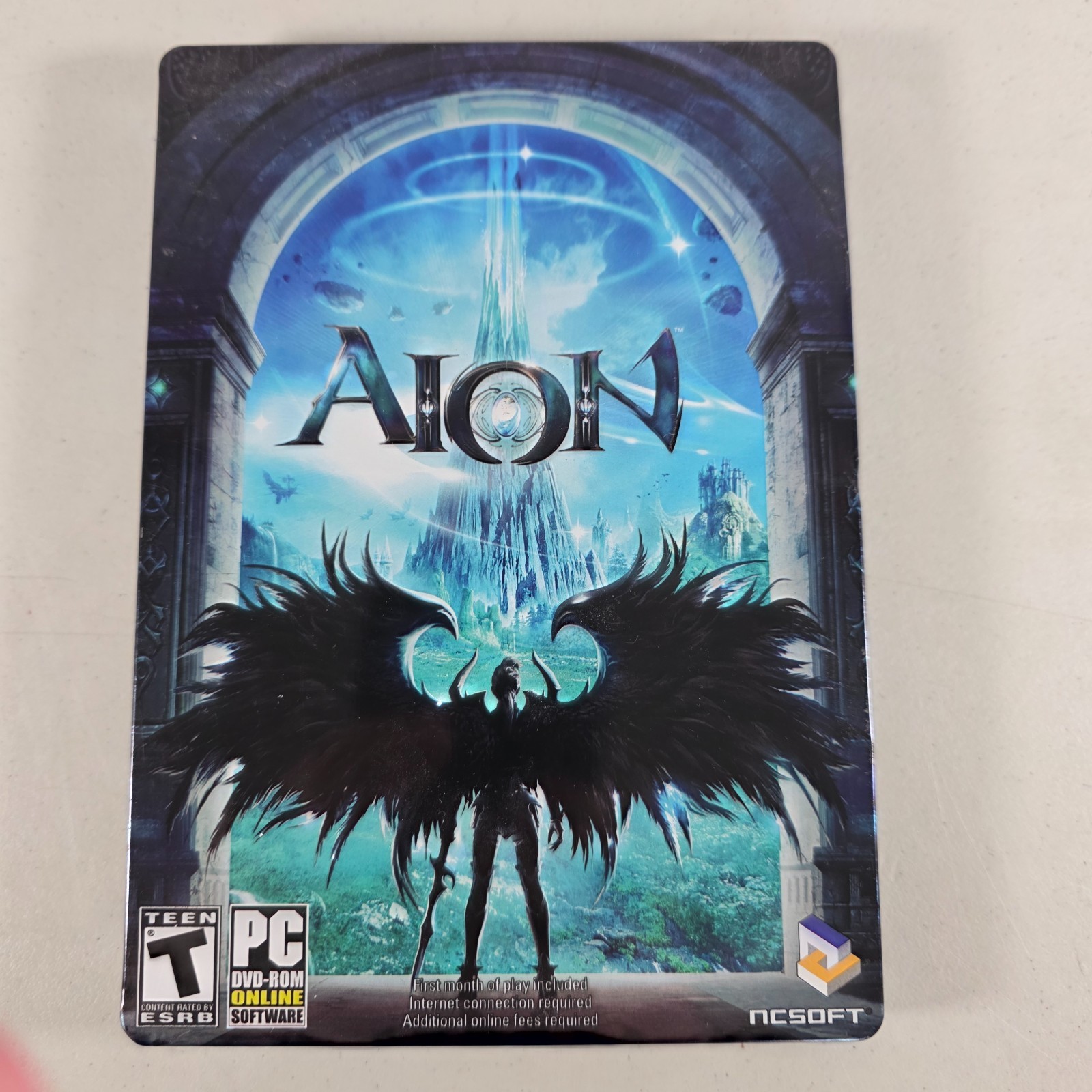 Aion PC Game DVD 2009 2 Disc Steelbook Edition NCSoft Limited Collector CIB