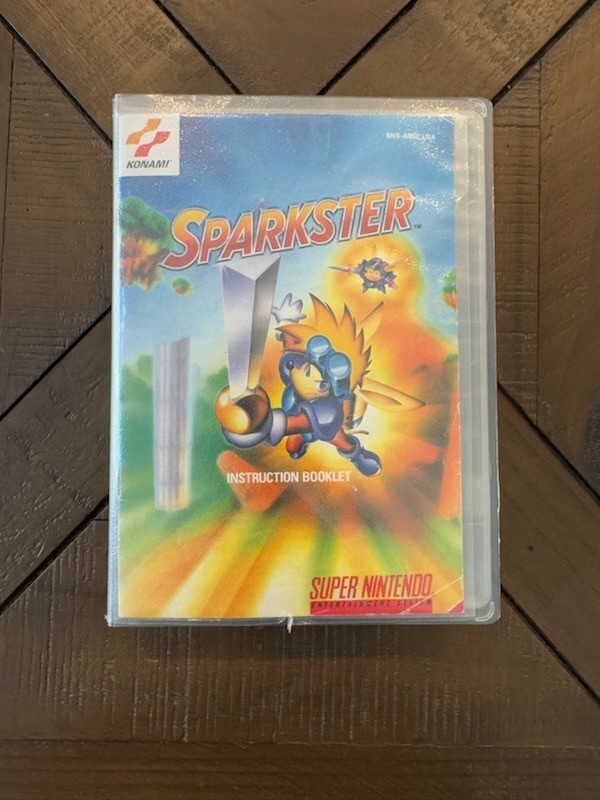 Sparkster snes & manual