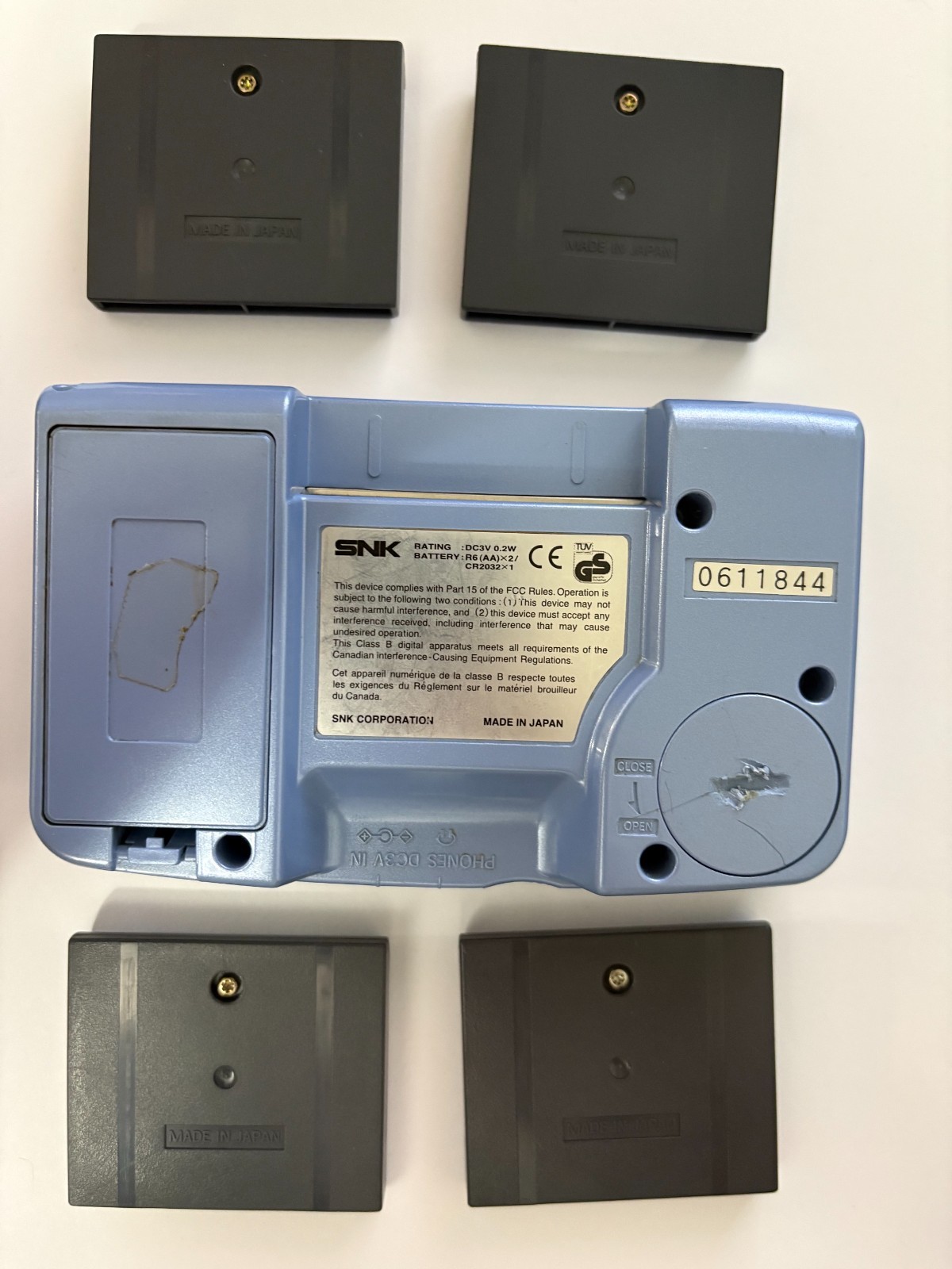 Neo Geo Pocket Color Console Lot Tested Samurai Shodown 2 Metal Slug Fatal Fury