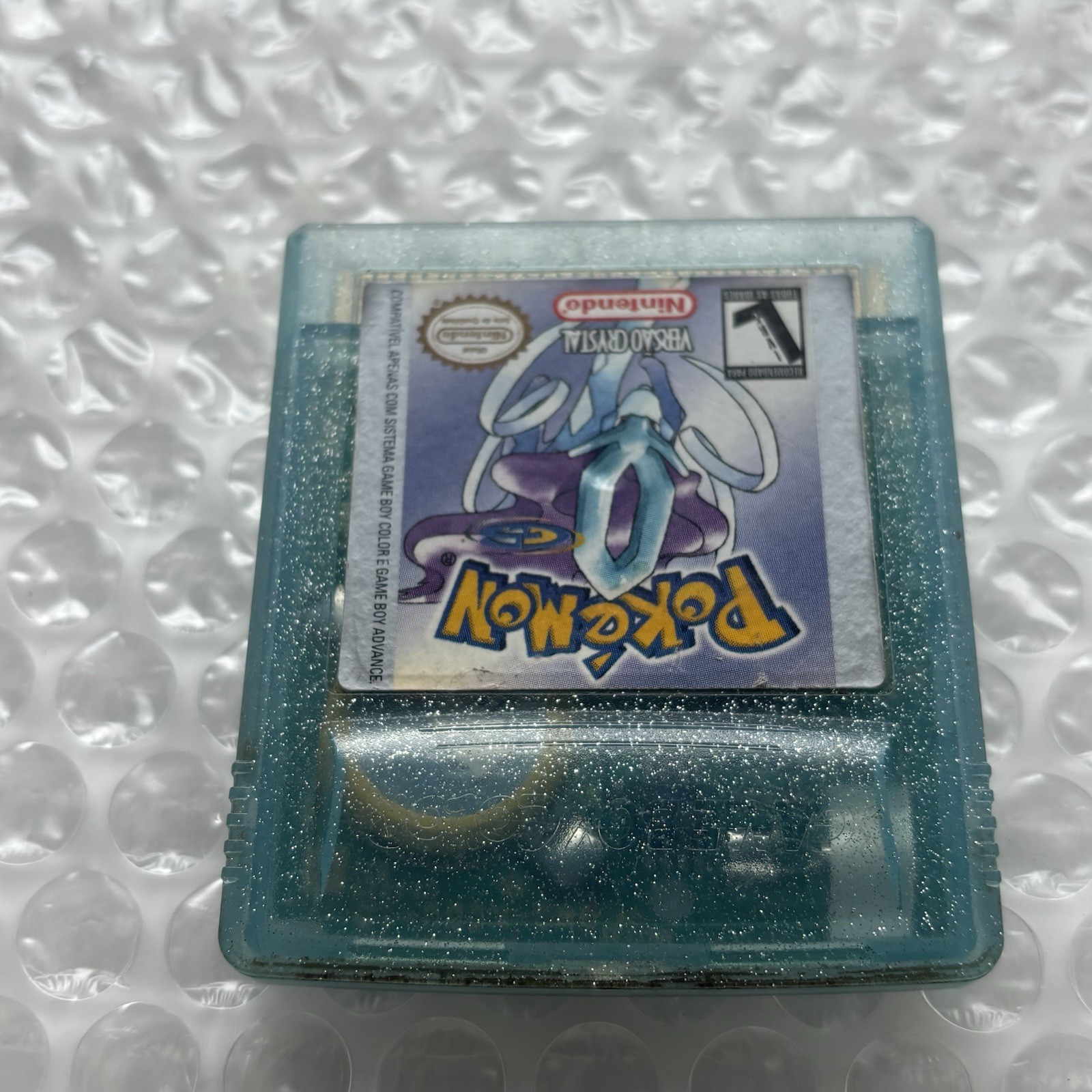 Nintendo Gameboy Color Pokemon Crystal Gradient Playtronic Brazil Variant Saves