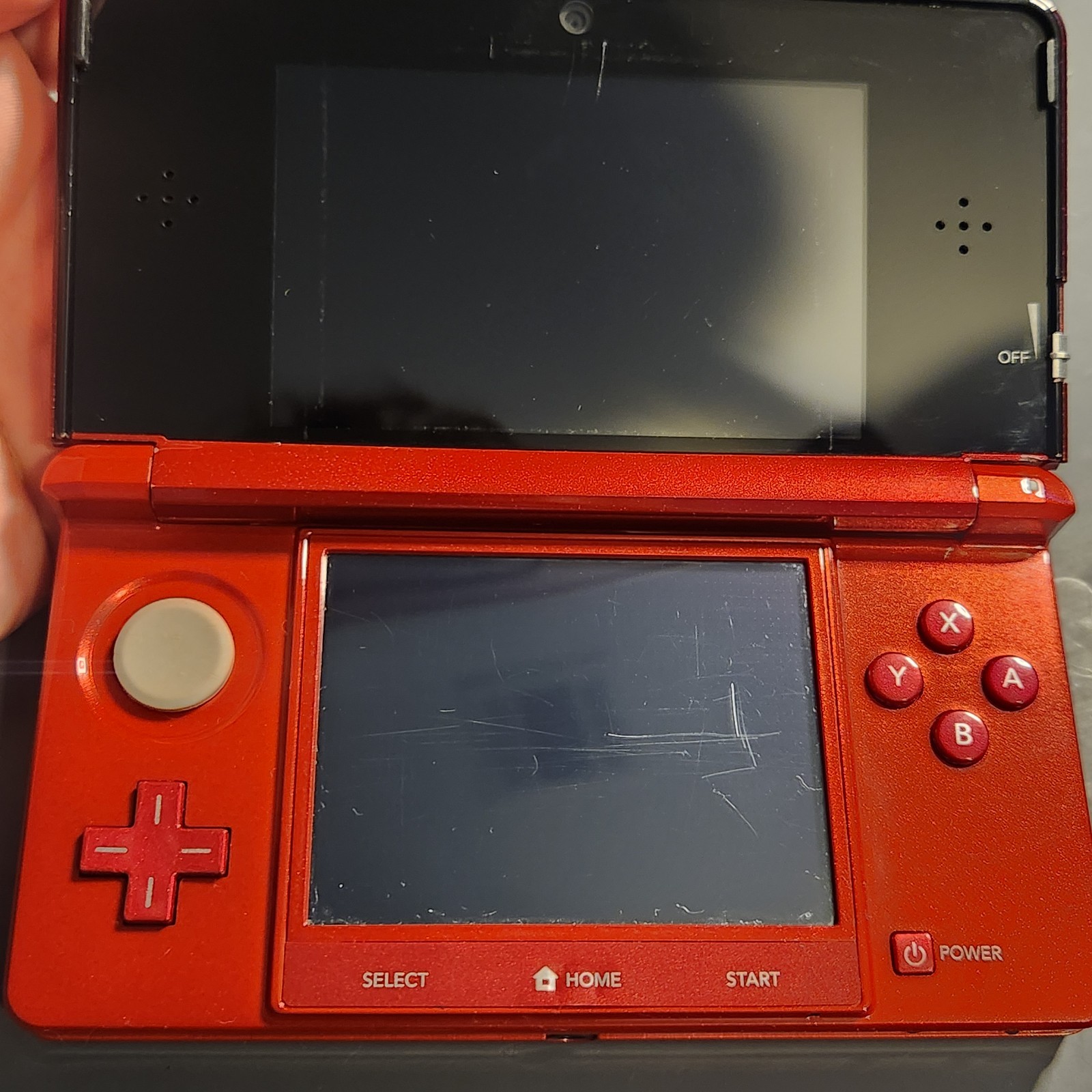 Nintendo 3DS Handheld Game Console Flame Red