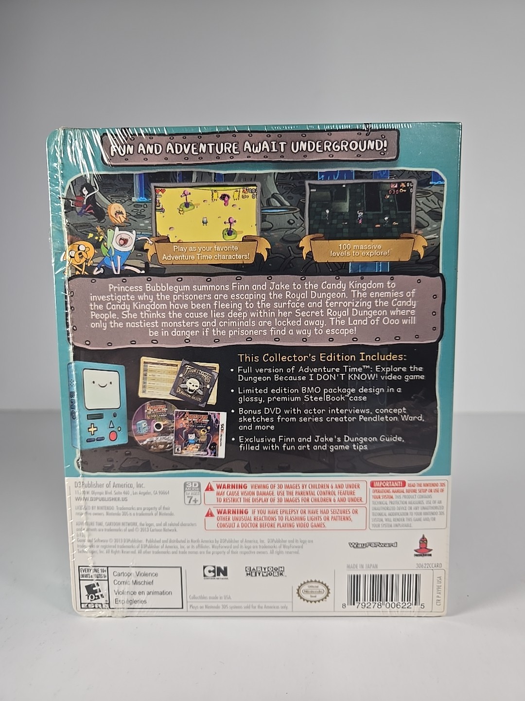 Adventure Time Explore The Dungeon Collector’s Edition Nintendo 3DS New Sealed