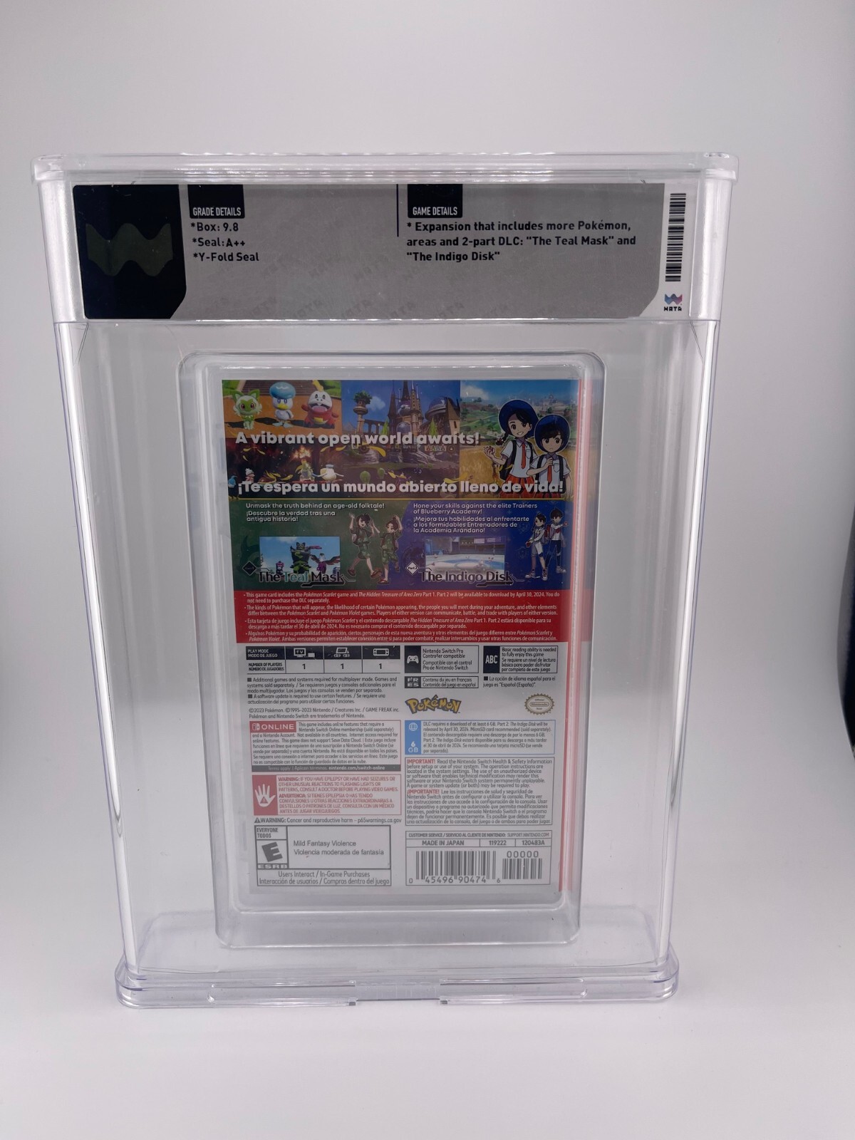 Pokemon Scarlet + The Hidden Treasure of Area Zero Switch Wata 9.8 A++